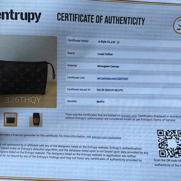 Louis Vuitton Monogram Toiletry Pouch - Picture 9 of 9